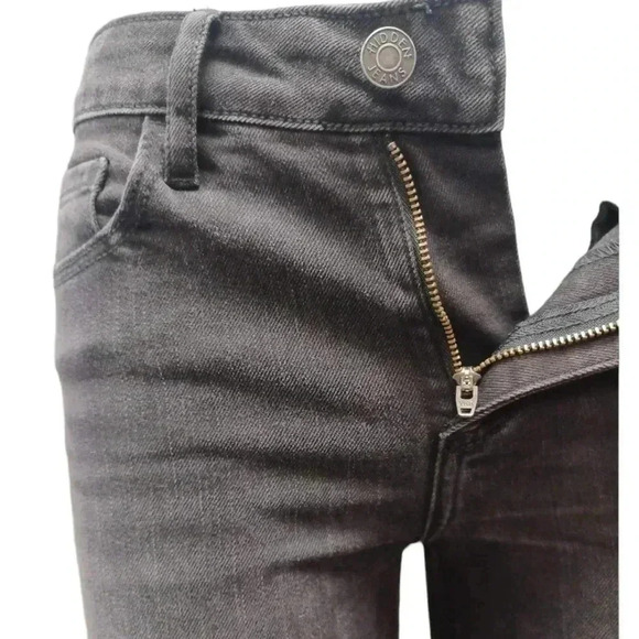 Hidden Black Raw Hem Skinny Stretchy High Rise Ankle Jeans Size 26 - Picture 7 of 12